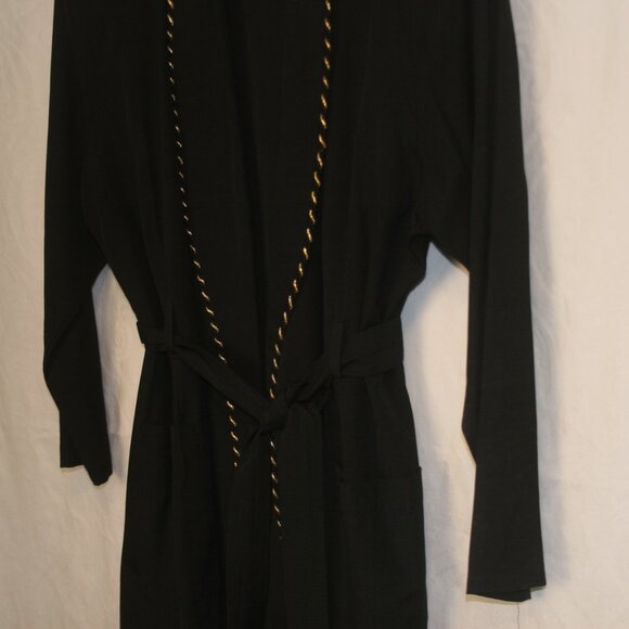 Belted Wrap Jacket with Gold Braid - Picture 3 of 8